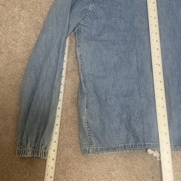 Lucky Brand Denim Men's Coaches Jacket Size Large Y2K Preppy - Picture 7 of 11